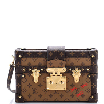 Louis Vuitton Petite Malle Handbag Reverse Monogram Canvas