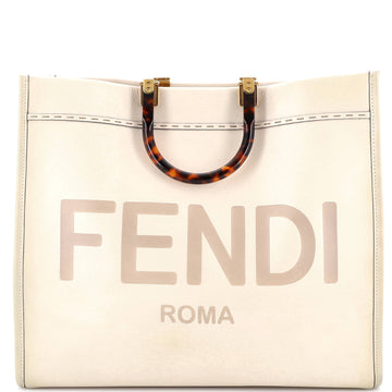 Fendi Sunshine Shopper Tote Leather Large