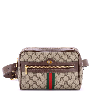 Gucci Ophidia Belt Bag GG Coated Canvas Medium