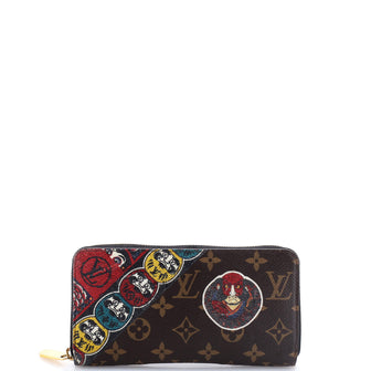 Louis Vuitton Zippy Wallet Limited Edition Kabuki Monogram Canvas