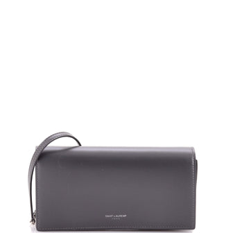 Saint Laurent Paris Chain Wallet Leather Mini