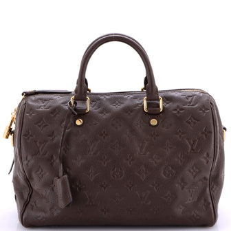Louis Vuitton Speedy Bandouliere Bag Monogram Empreinte Leather 30