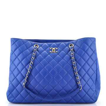Chanel Classic CC Shopping Tote Quilted Calfskin Large