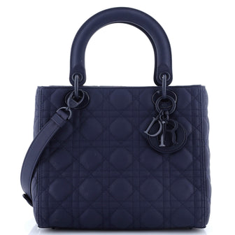 Christian Dior Ultra Matte Lady Dior Bag Cannage Quilt Calfskin Medium