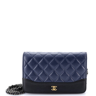 Chanel Gabrielle Wallet on Chain Quilted Aged Calfskin