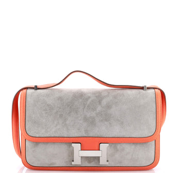 Hermes Constance Elan Bag Doblis Suede with Swift 25
