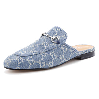 Gucci Women's Princetown Mules GG Denim