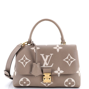 Louis Vuitton Madeleine Handbag Bicolor Monogram Empreinte Giant MM