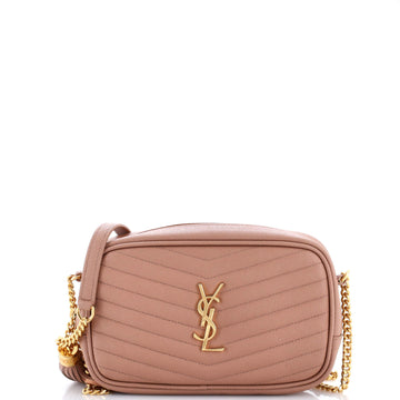 Saint Laurent LouLou Crossbody Bag Matelasse Chevron Leather Mini