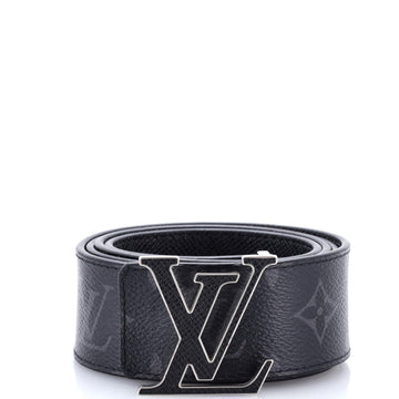 Louis Vuitton LV Initiales Reversible Belt Monogram Eclipse Canvas and Leather Wide