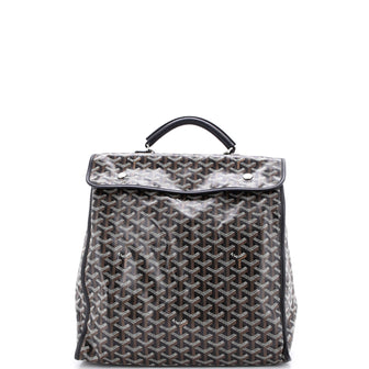 Goyard Saint Leger Briefcase Backpack Coated Canvas