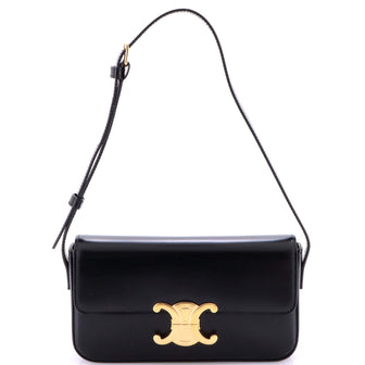 Celine Triomphe East-West Shoulder Bag Smooth Calfskin