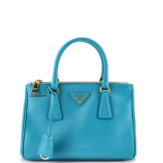 Prada Galleria Double Zip Tote Saffiano Leather Small