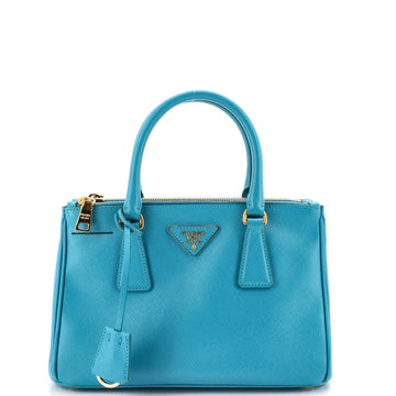 Prada Galleria Double Zip Tote Saffiano Leather Small