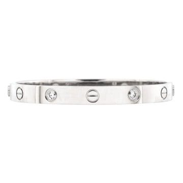 Cartier Love 6 Diamond Bracelet 18K White Gold and Diamonds