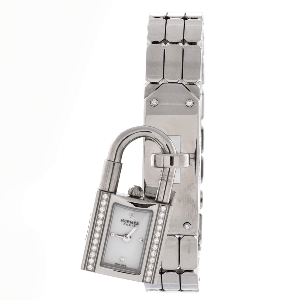 Kelly Quartz Watch Stainless Steel with Diamond Bezel 16