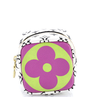 Louis Vuitton Cube Coin Purse Limited Edition Colored Monogram Giant