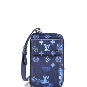 Louis Vuitton Phone Pouch Limited Edition Monogram Ink Watercolor Leather
