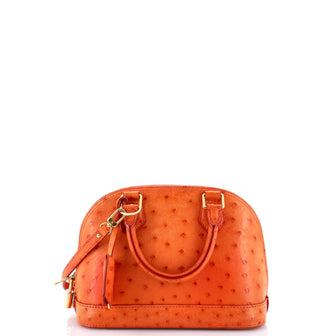 Louis Vuitton Alma Handbag Ostrich BB