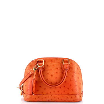 Louis Vuitton Alma Handbag Ostrich BB