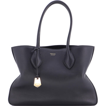 Salvatore Ferragamo Fold Side Star Tote Leather Large