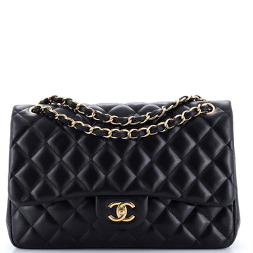 Chanel Classic Double Flap Bag Quilted Lambskin Jumbo