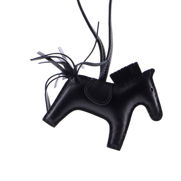 Hermes So Black GriGri Rodeo Bag Charm Leather PM