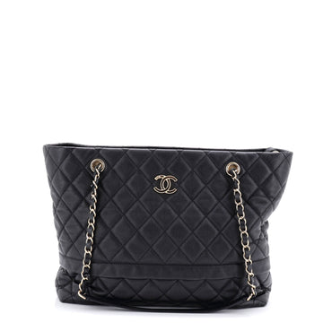 Chanel Rolled Up Tote Quilted Caviar