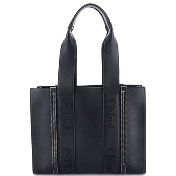 Chloe Woody Tote Leather Medium