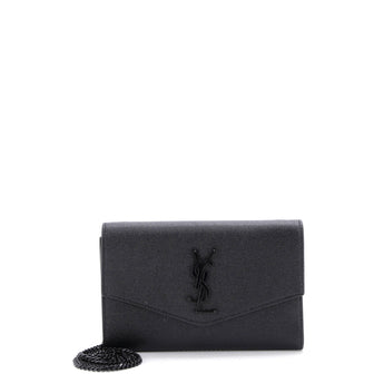Saint Laurent Uptown Chain Wallet Leather