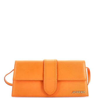 Jacquemus Le Bambino Top Handle Flap Bag Leather Long