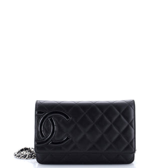 Chanel Cambon Wallet on Chain Quilted Leather
