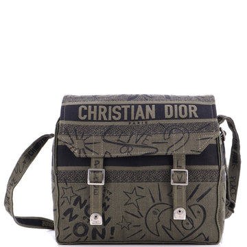 Christian Dior Diorcamp Messenger Bag Printed Canvas
