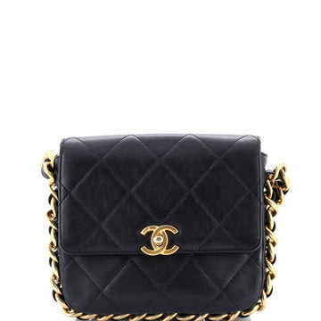 Chanel Framing Chain Flap Bag Quilted Calfskin Small