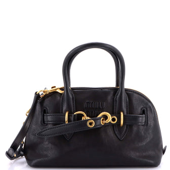 Miu Miu Aventure Top Handle Bag Leather Regular
