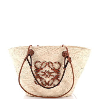 Loewe Paula's Ibiza Anagram Basket Tote Woven Raffia Medium