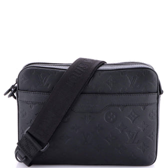 Louis Vuitton Trio Messenger Bag Monogram Shadow Leather
