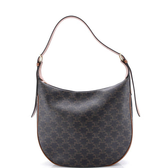 Celine Heloise Bag Triomphe Coated Canvas Medium