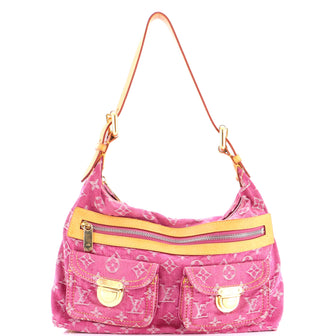 Louis Vuitton Baggy Handbag Denim PM