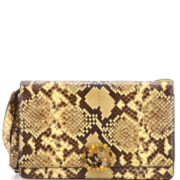 Gucci GG Broadway Flap Bag Python with Crystals Medium