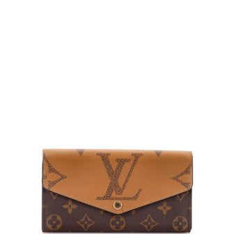 Louis Vuitton Sarah Wallet NM Reverse Monogram Giant and Monogram Canvas