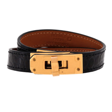 Hermes Kelly Double Tour Bracelet Shiny Alligator