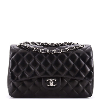 Chanel Classic Double Flap Bag Quilted Lambskin Jumbo