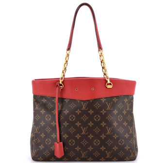 Louis Vuitton Pallas Shopper Monogram Canvas and Calfskin