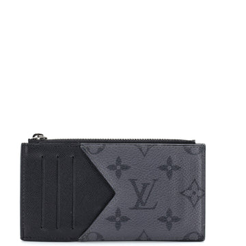 Louis Vuitton Coin Card Holder Reverse Monogram Eclipse Canvas