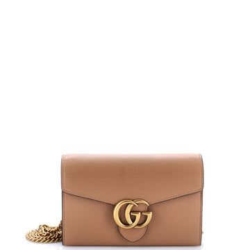 Gucci GG Marmont Chain Wallet Leather Mini