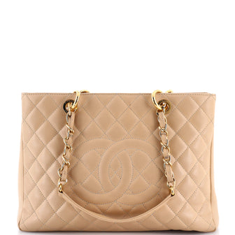 Chanel Grand Shopping Tote Quilted Caviar
