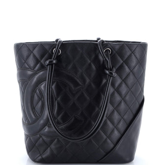 Chanel Cambon Tote Quilted Leather Medium