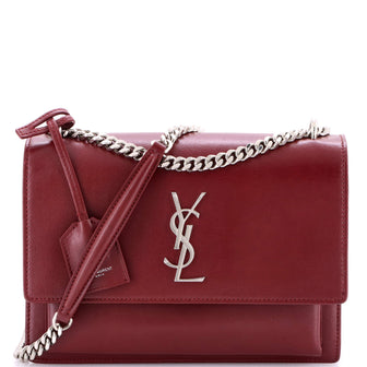 Saint Laurent Sunset Crossbody Bag Leather Medium