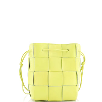 Bottega Veneta Cassette Bucket Bag Maxi Intrecciato Leather Small